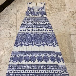 Rachel Pally Mexico Print Caftan Maxi Dress